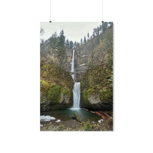 Multnomah Falls, Oregon - Vertical Poster